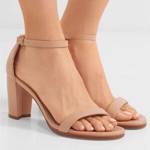 STUART WEITZMAN NearlyNude leather sandals size 11B